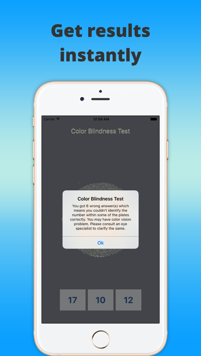 ColorBlind-Eye Exam screenshot