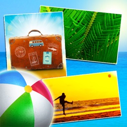 Cartes de vacance: Salutations de vacances & Bon voyage - Carte de vœux