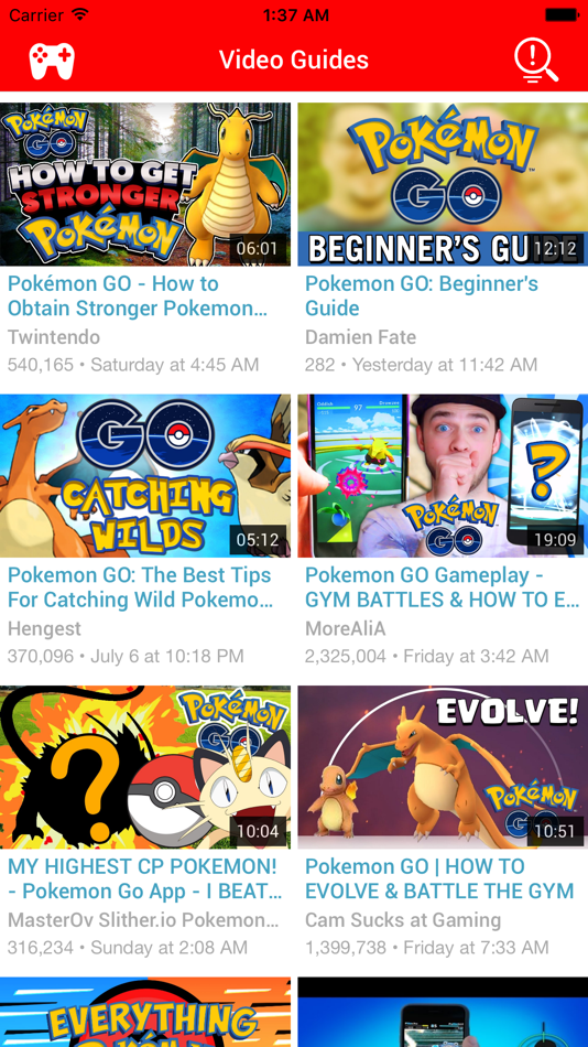 #1. Game Guide for Pokémon GO - All Level Video Guide to catch Pokemon (iOS) 게시자: Do Tri