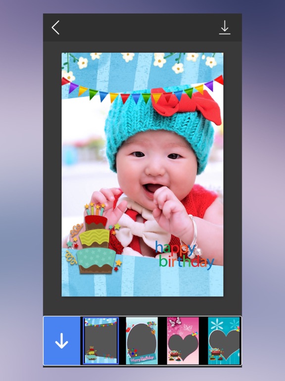 Screenshot #4 pour Birthday Photo Frame - Photo frame editor
