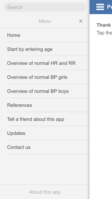 Screenshot #1 pour Pediatric vital signs