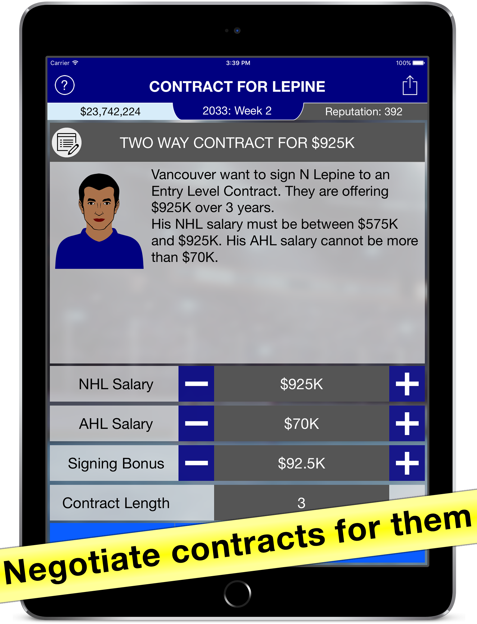 Hockey Agent: Team Manager sim screenshot 8