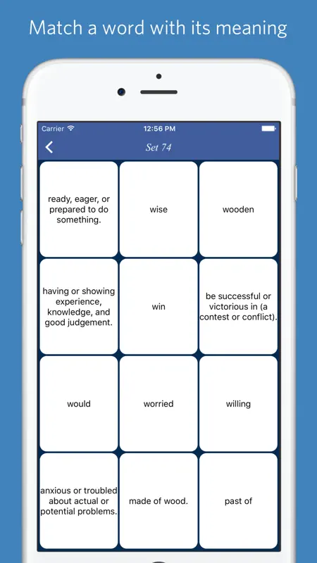 Mastering Oxford 3000 word list - quiz, flashcard and match game screenshot 4 of 5