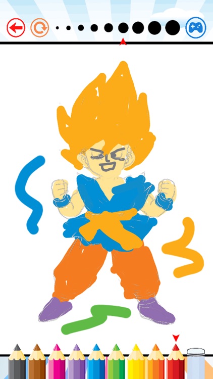 Coloring Book Education Game For Kids - Dragon Ball Z Edition Drawing And Painting Free Games HD