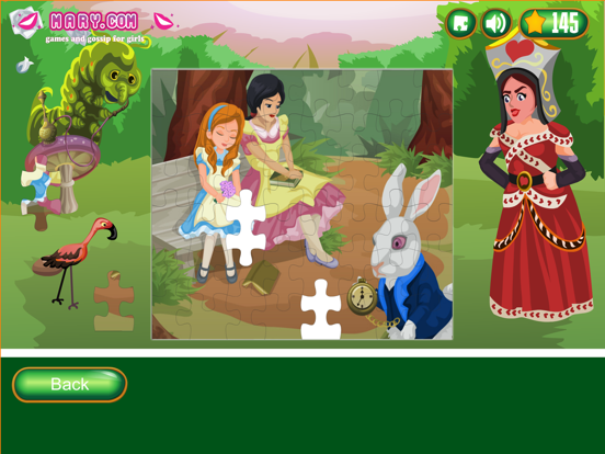 Alice in Wonderland Puzzles iPad screenshot