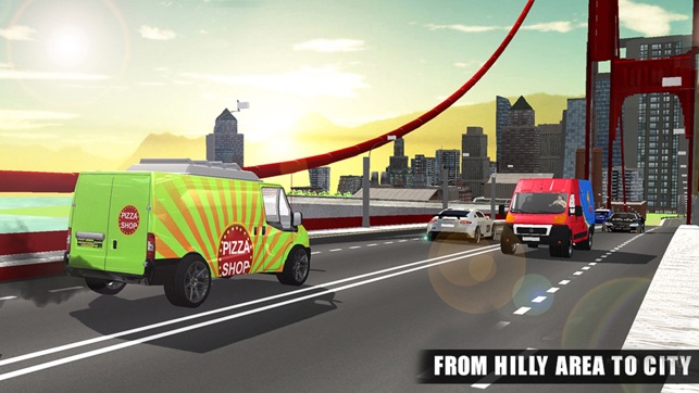 Pizza Delivery Van Simulator - City & Offroad Driving Advent(圖3)-速報App