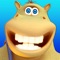 Meet Rock the talking hippo