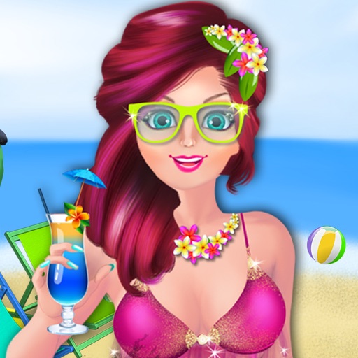 Crazy Pool Party Makeover -  stylish girl swimming costume beach fashion