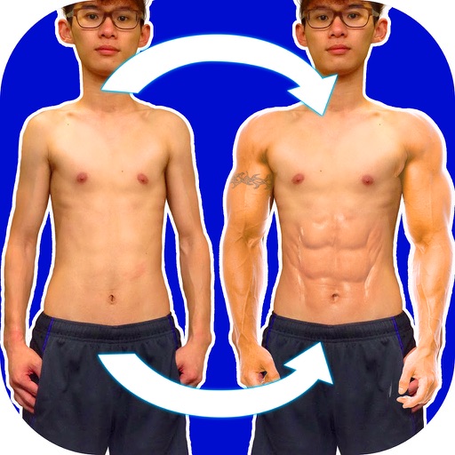 Make me BodyBuilder! - Get Handsome Body with Six Pack and Biceps Camera Photo Stickers Free Icon