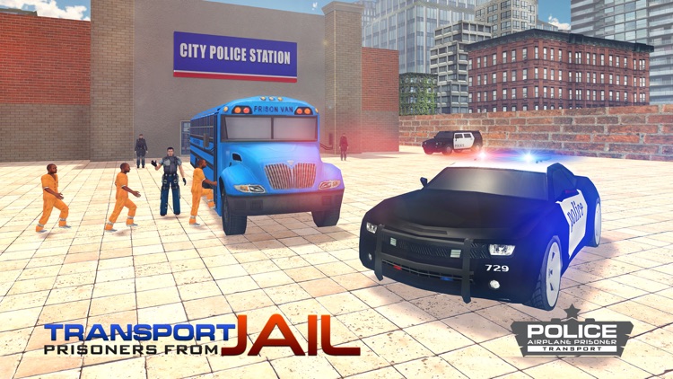 Police Airplane Jail Transport – 3D Flight Pilot and Transporter Bus Simulation Game