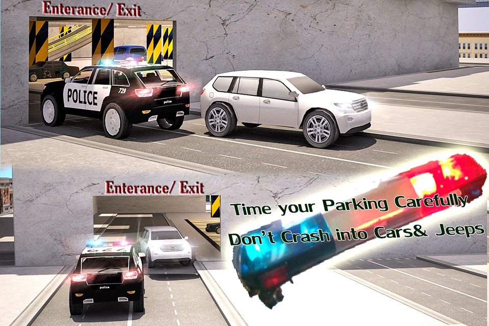 MultiStorey Police Car Parking 2016 - Multi Level Park Plaza Driving Simulator 3D screenshot 2