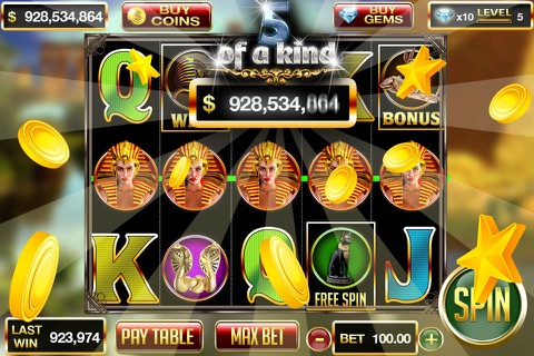 Slots: Cleopatra's Kingdom Slots Free screenshot 2