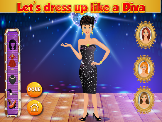 Party Dressup:Free Fashion Salon game for girls iPad screenshot