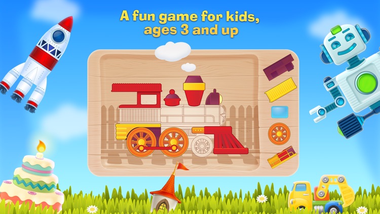 Tim the Fox - Puzzle - free preschool puzzle game