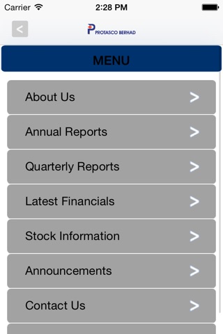 Protasco Investor Relations screenshot 3