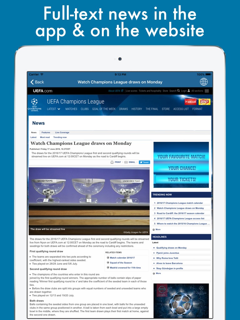 Football News - Champions League, Europa League & Super Cup Edition screenshot 9