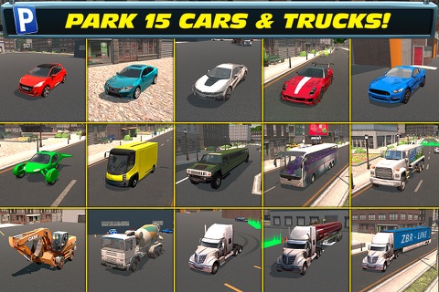 Trailer Truck Parking with Real City Traffic Car Driving Simのおすすめ画像4