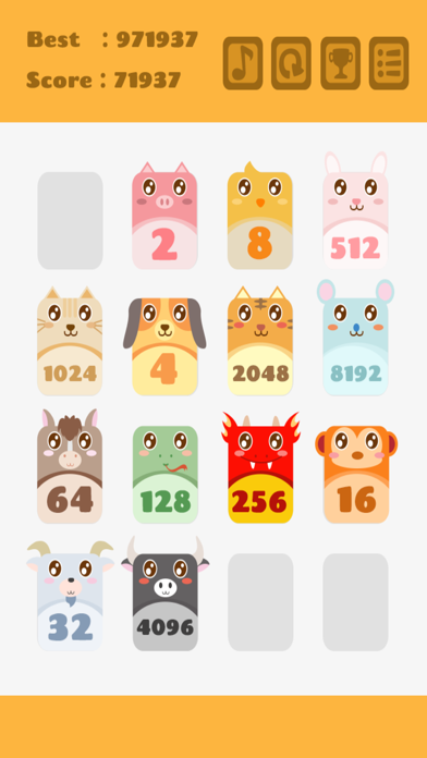 2048 パズル ゲーム 可愛いペット 猫や 犬やのおすすめ画像3