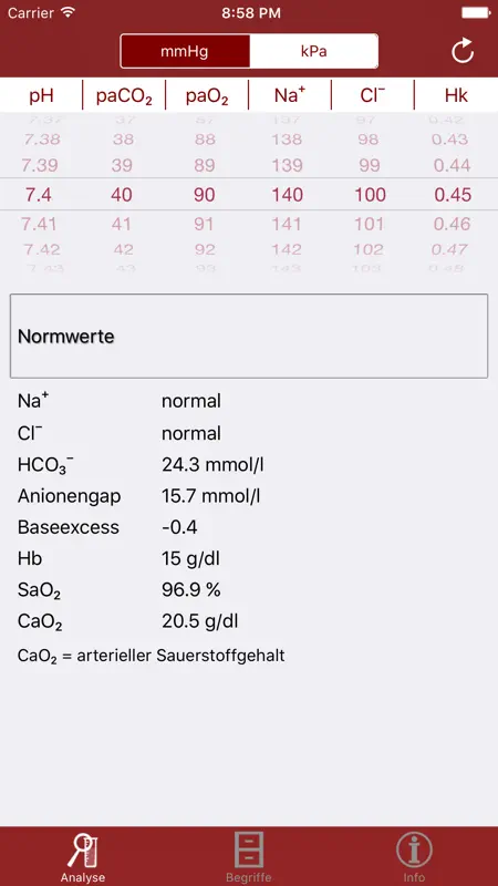 BGA - Blutgasanalyse screenshot 2 of 2