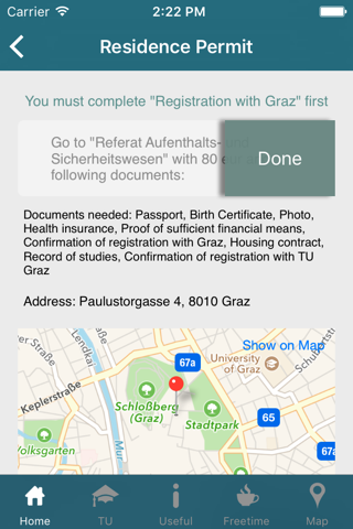 Erasmus TU Graz screenshot 2