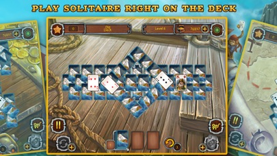 Screenshot #3 pour Pirate Solitaire. Sea Wolves Free