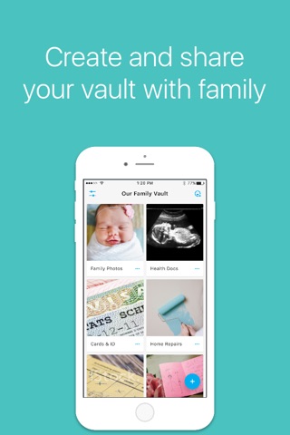 Family Vault by Keepsafe - lock ID, health insurance, personal finance, important documents and records management in a fully encrypted mobile vault screenshot 2