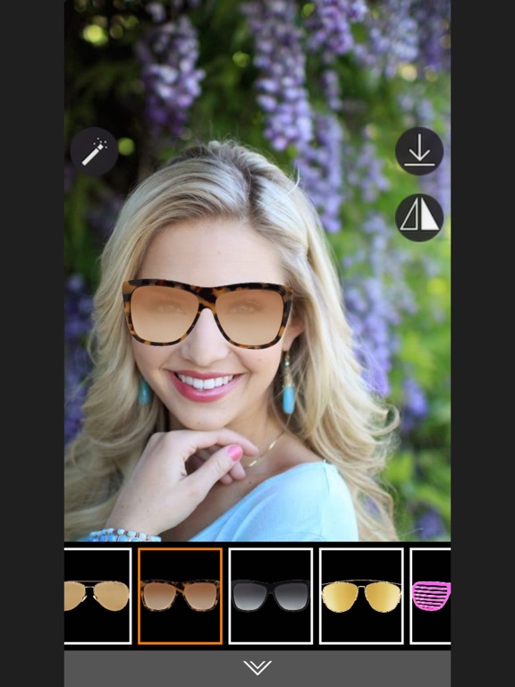 Glasses Photo editor - Photo Booth iPad screenshot