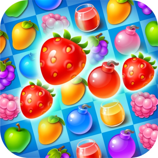 Crazy Fruit Free Edition - Puzzle Fruit match 3 iOS App