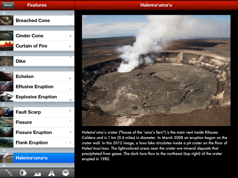 Geology of Hawai‘i Volcanoes National Park iPad screenshot 4 - Education app