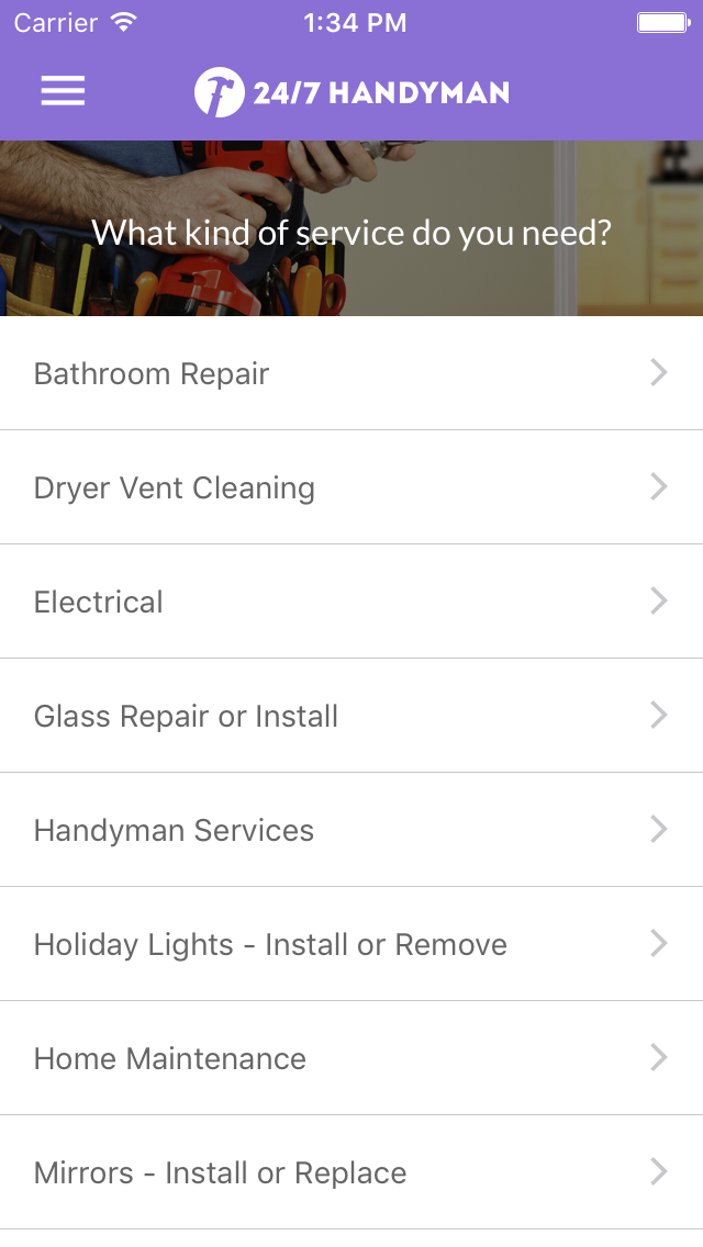 24-7 Handyman App - Find top handymen in your area