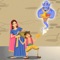 Aladdin gets an magic lamp by accident