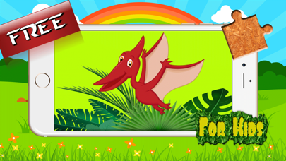 Dinosaur Rex Jigsaw Puzzle Farm - Fun Animated Kids Jigsaw Puzzle with HD Cartoon Dinosaurs iPhone screenshot