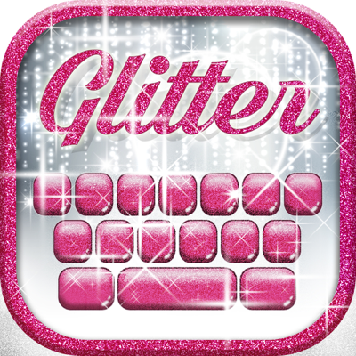 Glitter Keyboard Themes – Shiny Custom Keyboard Design with Glowing Backgrounds and new Emoji.s