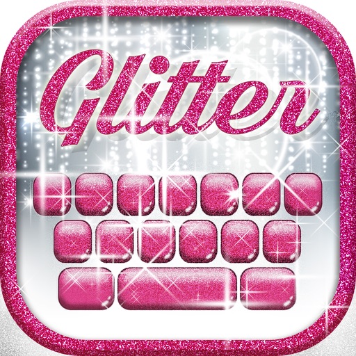 Glitter Keyboard Themes – Shiny Custom Keyboard Design with Glowing Backgrounds and new Emoji.s icon