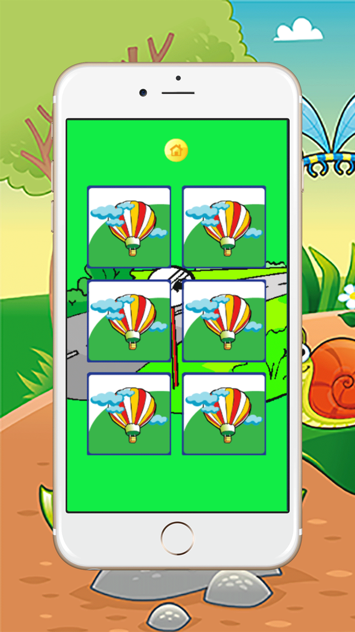 Vehicle transportation memory matching game