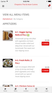 Chopstixs Online Ordering screenshot #2 for iPhone