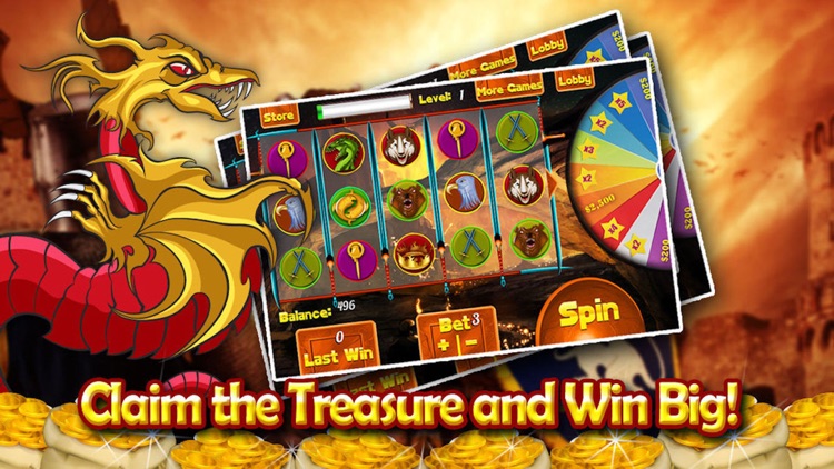 Ancient Dragon Throne Casino Slots  - Play and Win The Iron King's Golden Crown screenshot-3