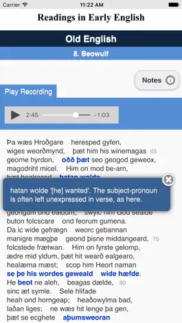Game screenshot Readings in Early English mod apk