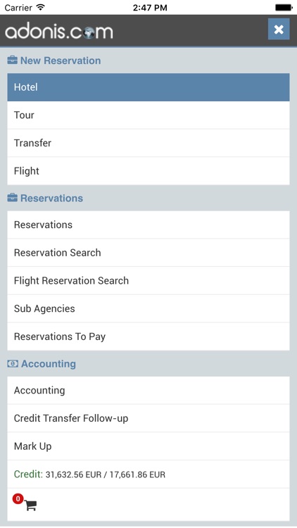 adonis.com Online B2B Channel
