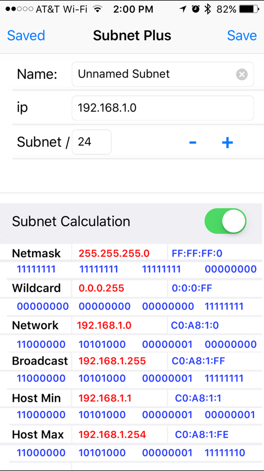#1. Subnet Plus - Subnet Calculator (iOS) By: Ted Trentler