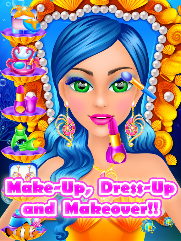 Screenshot #6 pour Mermaid Beauty Salon - Makeup & Makeover Kids Game