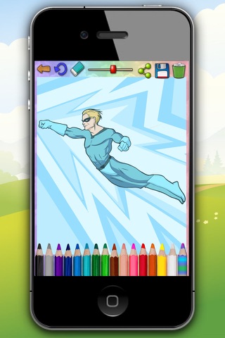 Paint magical superheroes -  Coloring and painting super heroes - Premium screenshot 3