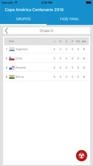 copa america centenario clasificaciones - estados unidos 2016 iphone capturas de pantalla 2