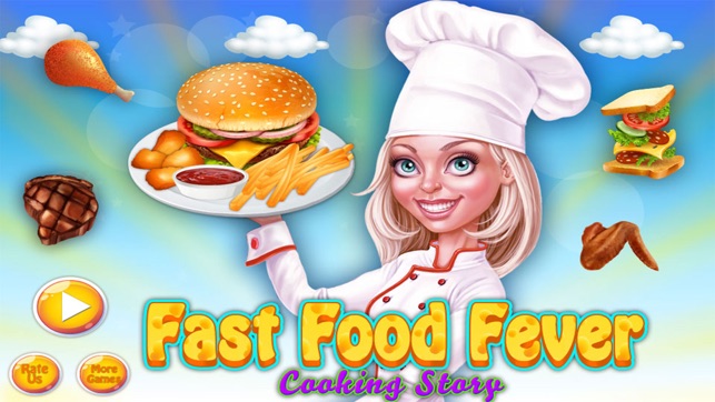 Cozinhando Jogos Restaurante Chefe de cozinha: Cozinha Fast Food