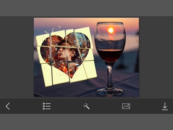 Bottle & Glass Photo Frame - Amazing Picture Frames & Photo Editor iPad screenshot