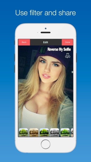 Reverse My Selfie : horizontal reverse your front facing cam(圖4)-速報App