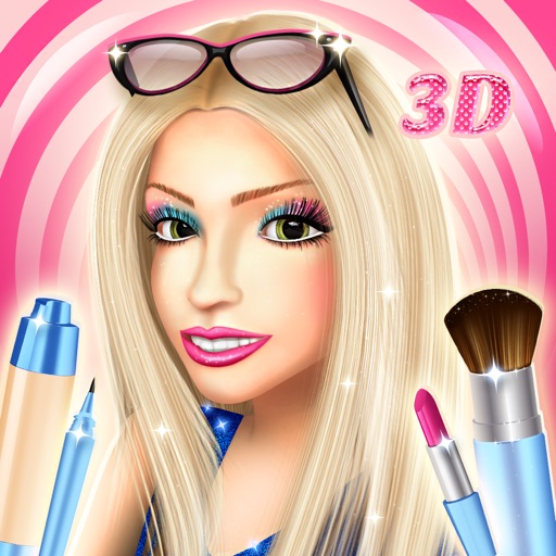 3D Make.Up Salon Girls Game.s: Fashion Dress.up Stylist and Beauty Model Make.over icon