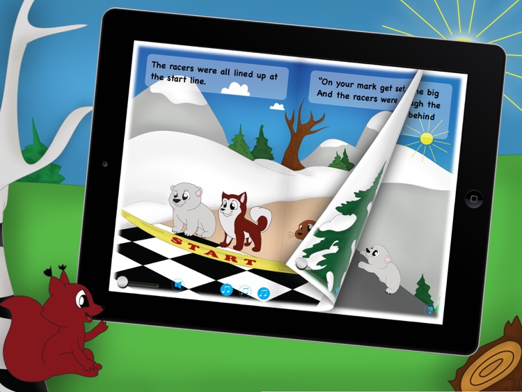 The Big Race!! an animated winter storybook for kids and toddlers with cute animals screenshot-3