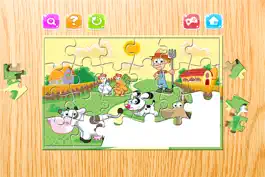 Game screenshot Farm and Animal Jigsaw Puzzle For Kids - educational young childrens game for preschool and toddlers hack