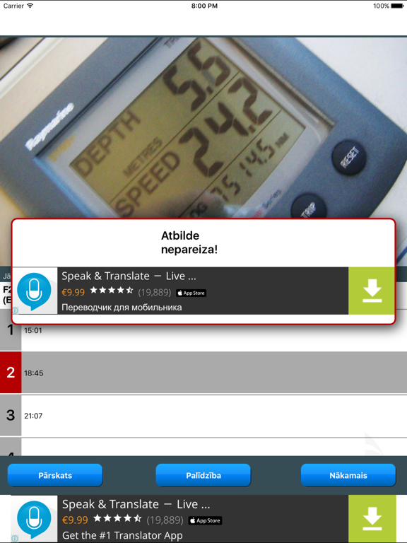 Screenshot #6 pour Kapteiņu tests HD